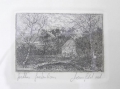 Bernhard Mannfeld (1848-1925): "Goethes Gartenhaus", signierte Graphik - Radierung, um 1890