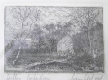 Foto 2: Bernhard Mannfeld (1848-1925): Goethes Gartenhaus, signierte Graphik - Radierung, um 1890