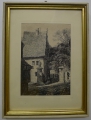 Foto 2: Signierte Graphik - Lithographie: Am Palais, Weimar Wittums-Palais, um 1900
