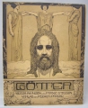 Franz Stassen (1869 geboren): 5 x Kunst-Drucke zu Mappen-Werk "Götter" (von 1901), Blätter: Deckblatt, "Opfer", "Helios", "Athene", "Persephone"
