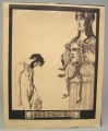 Foto 2: Franz Stassen (1869 geboren): 5 x Kunst-Drucke zu Mappen-Werk Götter (von 1901), Blätter: Deckblatt, Opfer, Helios, Athene, Persephone
