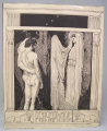 Foto 3: Franz Stassen (1869 geboren): 5 x Kunst-Drucke zu Mappen-Werk Götter (von 1901), Blätter: Deckblatt, Opfer, Helios, Athene, Persephone