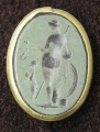 Biedermeier Petschaft / Siegel: Aphrodite und Eros