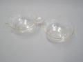 Foto 2: Wilhelm Wagenfeld (1900-1990): 6er-Satz Art Deco Tee-Service, um 1930, Jenaer Glas, feuerfest Saale Glas