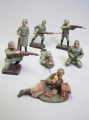 7 x Soldaten-Figuren, "Elastolin", "Leyla"