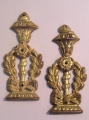 2 Biedermeier Möbel-Applikationen