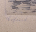 Foto 2: Albert Rose (1905 geboren): Erfurt - Mariendom und Stiftsgasse, signierte Graphik - Lithographie