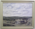 Foto 1: Fritz Wildhagen (1878-1956): impressionistische Landschaft mit Personenstaffage, signiertes Öl Gemälde, um 1910