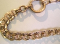 Foto 2: Goldene Taschenuhren-Kette, um 1900, Amer double BF