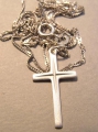 Kreuz-Kette, 925er Sterlingsilber