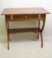 Foto 1: Jugendstil Damen-Schreibtisch / Beistelltisch, Eiche
