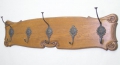 Foto 1: Jugendstil Wand-Garderoben-Brett, Eiche