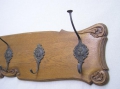 Foto 2: Jugendstil Wand-Garderoben-Brett, Eiche