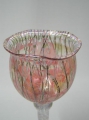 Foto 2: Vera Walther: Designer Stengel-Glas, von 1984, Bad Driburg / Siebenstern, Lüsterfarbe und eingebrannte Emaille-Fäden, Unikat