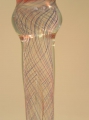 Foto 3: Vera Walther: Designer Stengel-Glas, von 1984, Bad Driburg / Siebenstern, Lüsterfarbe und eingebrannte Emaille-Fäden, Unikat