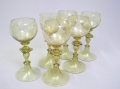 6 x Jugendstil Römer Wein-Gläser, um 1910