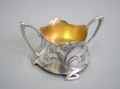 Jugendstil Zucker-Gefäß, Britannia-Metall, versilbert, WMF, Württembergische Metallwarenfabrik, Geislingen a. Steige