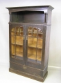 Prinz Heinrich attr.: Vitrine / Vitrinen-Bücherschrank, Jugendstil, um 1910, in Eiche