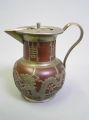 Chinesische Keramik Teekanne, frühes 20. Jhd., Marke "Wen Hua Shun / 190 North Gate / Wei Hai Wei City"