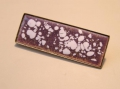 Foto 1: Silberne rechteckige Brosche, Emaille