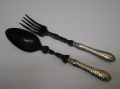 Foto 4: Salatbesteck, um 1900, Horn und Metall