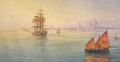 Foto 2: Hermann Krezzer (um 1880-1930): Venezia, Aquarell, um 1900