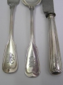 Foto 3: 36-teiliger Bestecksatz / Essbesteck, um 1900, 800er Silber, F. Schade / Besteckfabrik J. A. Henckels - Zwillingswerk, Solingen