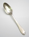 Foto 2: 8 x Biedermeier Esslöffel, 750er Silber, gepunzt