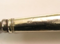 Foto 2: Ein Paar Biedermeier Silber Vorlegegabeln, frühes 19. Jahrhundert, gepunzt, wohl Nürnberger Arbeit