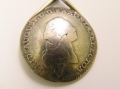 Foto 3: Historischer Silber Münzlöffel, Sächsischer 1/6 Taler von 1764, Friedrich August III., Sachsen - Albertinische Linie