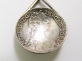 Foto 2: Historischer Silber Münzlöffel, 6 Kreuzer von 1747, Maria Theresia, Österreich, Haus Habsburg