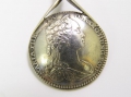 Foto 3: Historischer Silber Münzlöffel, 6 Kreuzer von 1743, Maria Theresia, Österreich