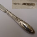 Foto 2: 1 x silberner Brieföffner, Stempelung NORBLINiS KA BM