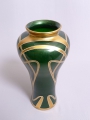 Foto 1: Vase, Gräflich Harrachsche Glasfabrik, Neuwelt, um 1900, Chromaventuringlas