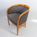 Foto 1: Sessel, Jugendstil, in Satinholz / Zitronenholz