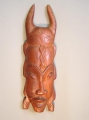 Afrikanische Stammeskunst, Maske, 20. Jahrhundert, Mahagoni