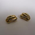 Foto 2: Demi Parure: Collier und Ohrstecker, 585er Gold, mit Brillanten, 20. Jahrhundert