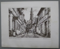Foto 1: Signierte Graphik - Lithographie: Apolda - Lindenberg, von 1904