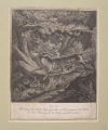 Johann Elias Ridinger (1698-1767): gejagter Hirsch, Barock Graphik - Kupfer-Stich, datiert 1741