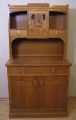Buffet / Aufsatzbuffet, Jugendstil, in Eiche, fast identischer Möbel-Entwurf von Georg Honold