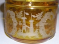 Foto 2: Böhmische Spätbiedermeier Glas Deckel-Dose