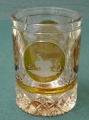 Biedermeier Becher-Glas, Böhmen, um 1835