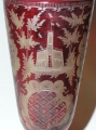 Foto 2: Friedrich Egermann: böhmischer Spätbiedermeier Glas Deckel-Pokal, gebeizt mit Mattschliff