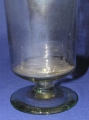 Foto 2: Biedermeier Kelch-Glas, Mitte 19. Jahrhundert, schlieriges Abriß-Glas