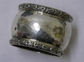 Jugendstil Serviettenring, 800er Silber, um 1900