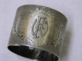 Jugendstil Serviettenring, 800er Silber, um 1900