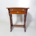 Foto 2: Jugendstil Beistelltisch / Nähtisch, Anfang 20. Jahrhundert, in Mahagoni
