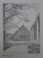 Signierte Graphik - Lithographie: "Am Bültmannshof" Bielefeld, 2. Hälfte 20. Jahrhundert