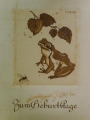 Foto 1: Alfred Krüger (1876 geboren): Frosch, signierte Graphik - Original-Radierung
