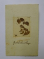 Foto 2: Alfred Krüger (1876 geboren): Frosch, signierte Graphik - Original-Radierung